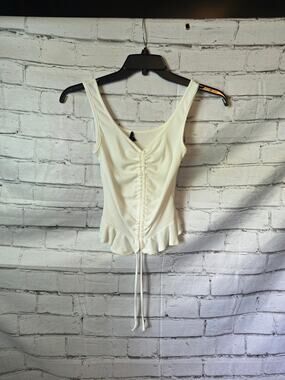 Saints 21 Juniors White Tank Size S